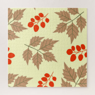 Colour fall leaves pattern jigsaw puzzle