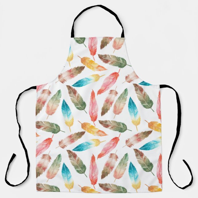 Colour feathers apron (Front)