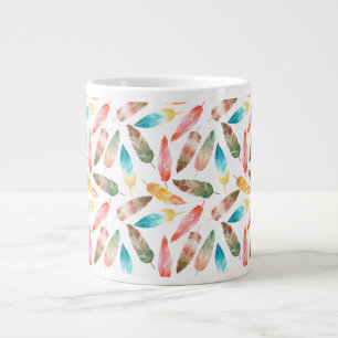 Colour Feathers Large Coffee Mug