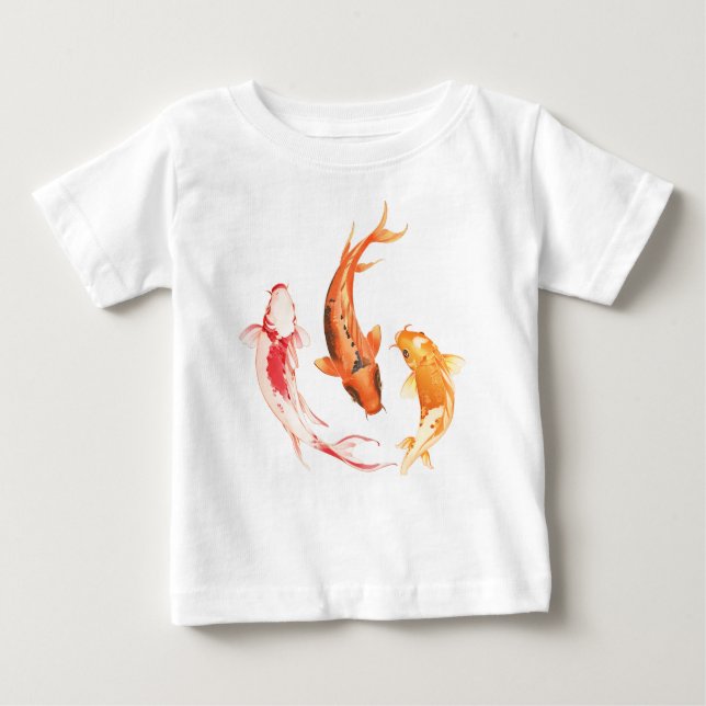 Colour Fish Design  Baby T-Shirt (Front)