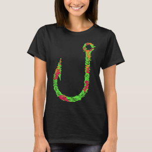 Colour fishing rod hook T-Shirt