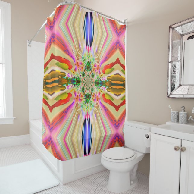Colour Flares Shower Curtain (In Situ)