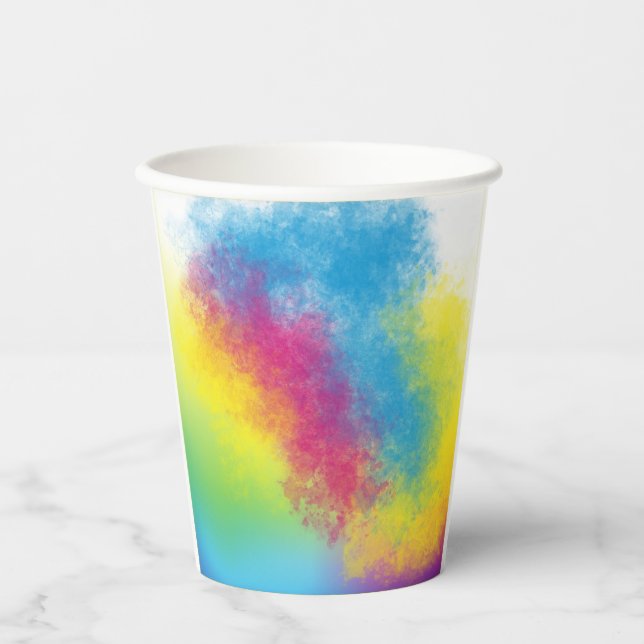 colour flash paper cups (Front)