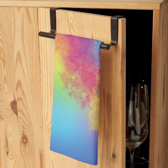 colour flash tea towel (Thirds Fold)