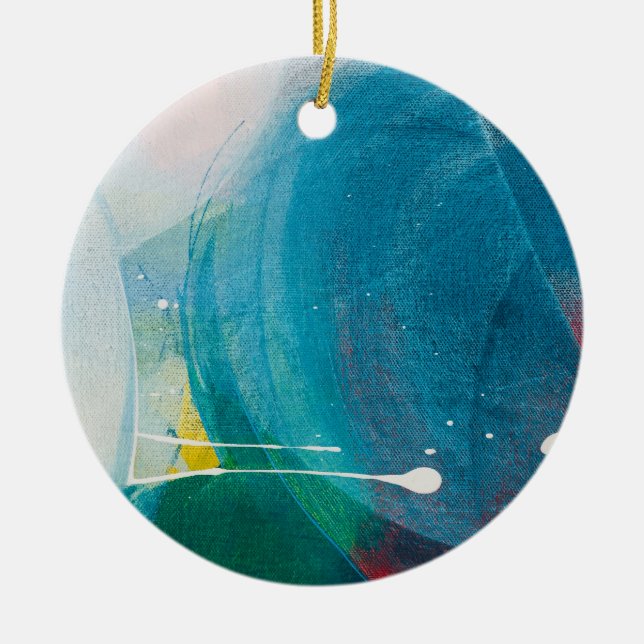 Colour Flow Ceramic Tree Decoration (Front)
