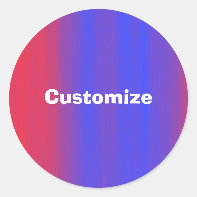 Colour Flow - Template Classic Round Sticker (Front)