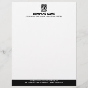 Colour Footer (Tiki) - Black Letterhead