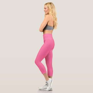 colour French pink Capri Leggings