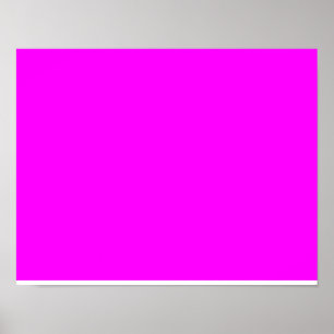 colour fuchsia / magenta poster