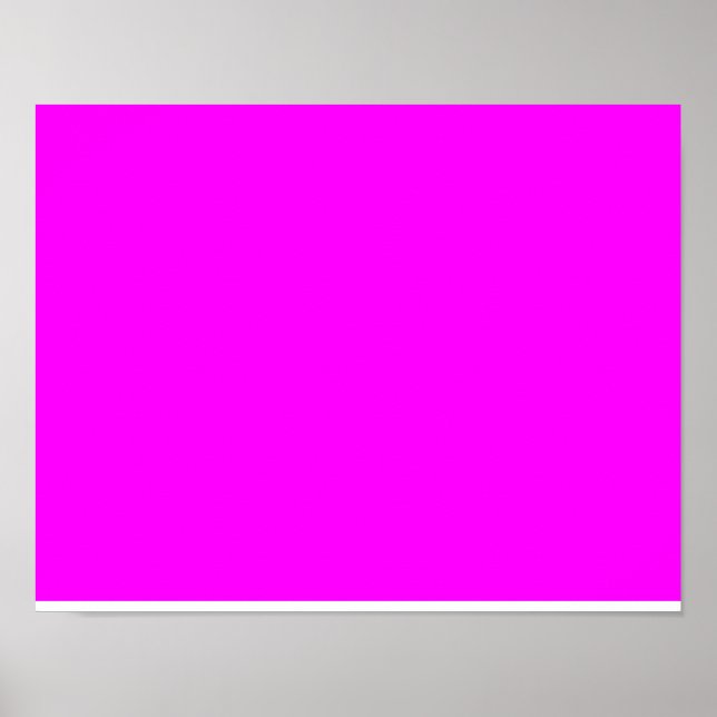colour fuchsia / magenta poster (Front)