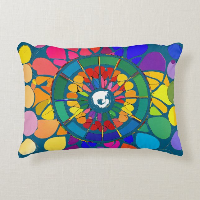 Colour full  decorative cushion (Front)