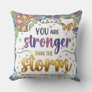 COLOUR FULL ENCOURAGEMENT DISIGN ONThrow Pillow