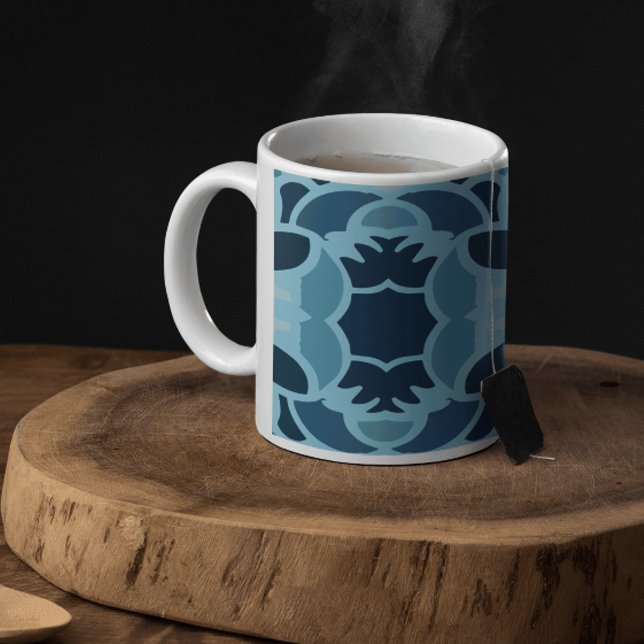 Colour Fun Blue Collage Classic Mug (Creator Uploaded)
