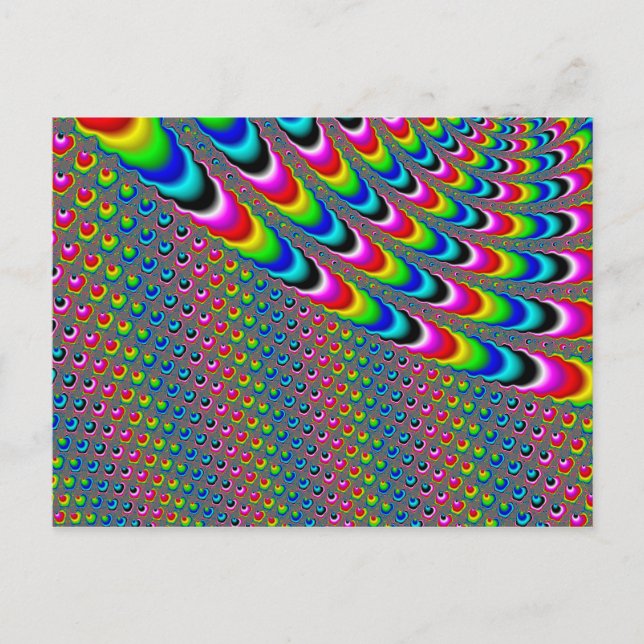 Colour Game - Fractal Art Postcard (Front)