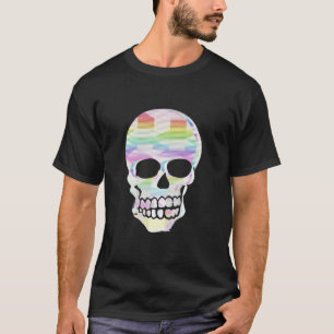Colour Glitch Skull T-Shirt