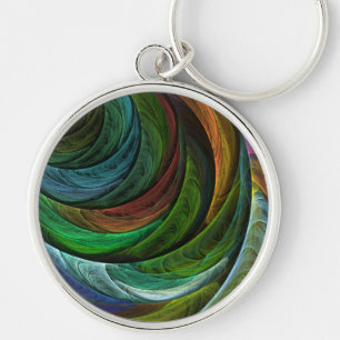 Colour Glory Abstract Art Small Key Ring