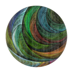 Colour Glory Modern Abstract Art Pattern Elegant Cutting Board