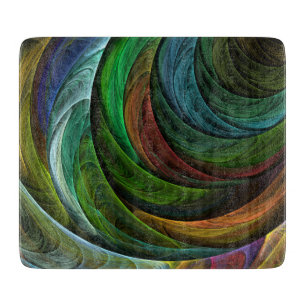 Colour Glory Modern Abstract Art Pattern Elegant Cutting Board