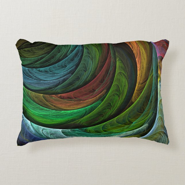 Colour Glory Modern Abstract Art Pattern Elegant Decorative Cushion (Front)