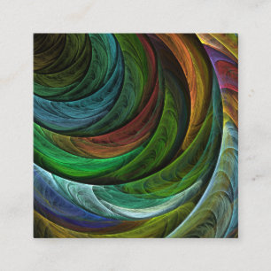 Colour Glory Modern Abstract Art Pattern Elegant Enclosure Card