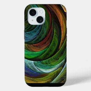 Colour Glory Modern Abstract Art Pattern Elegant iPhone 15 Case