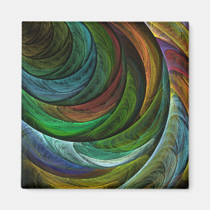 Colour Glory Modern Abstract Art Pattern Elegant Magnet