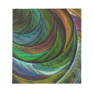 Colour Glory Modern Abstract Art Pattern Elegant Notepad