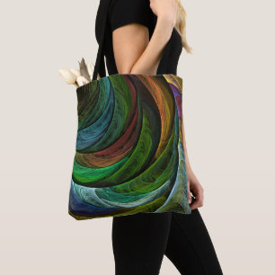 Colour Glory Modern Abstract Art Pattern Elegant Tote Bag