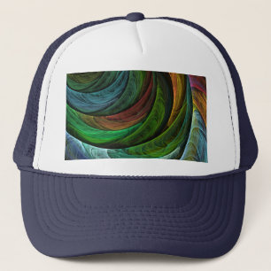 Colour Glory Modern Abstract Art Pattern Elegant Trucker Hat