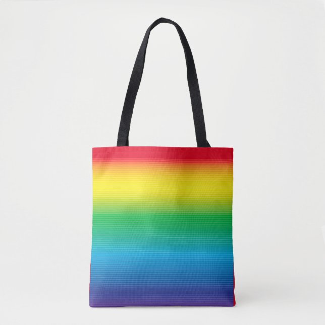 Colour Gradation with Lines Tote Bag (Front)