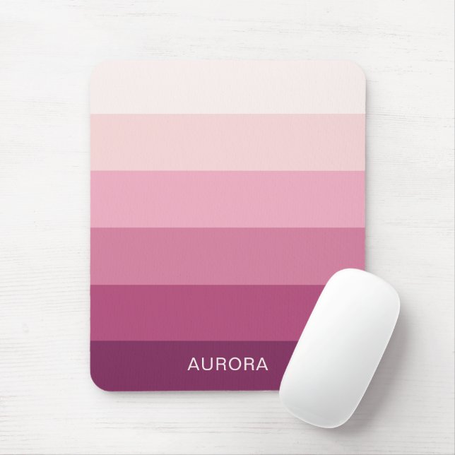 Colour Gradient Back to School - Custom Name  Mouse Pad (With Mouse)