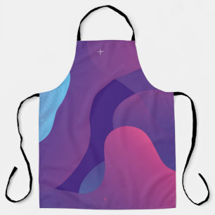 Colour gradient background design. Abstract geomet Apron