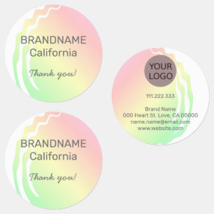Colour Gradient Ombre Business Logo Custom Brand