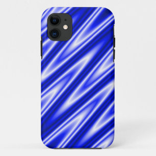 Colour Gradients ZigZag Stripes - blue iPhone 11 Case