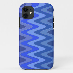 Colour Gradients ZigZag Waves - blue iPhone 11 Case