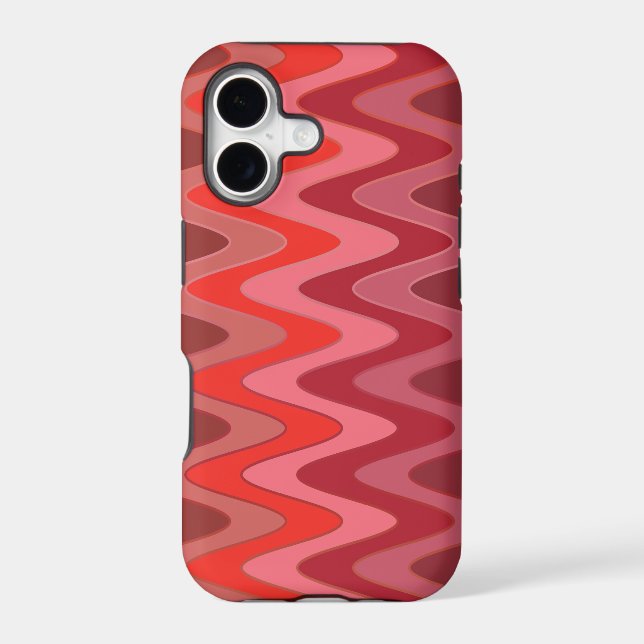 Colour Gradients ZigZag Waves - red (Back)