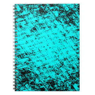 Colour grunge turquoise background. Halftone eleme Notebook