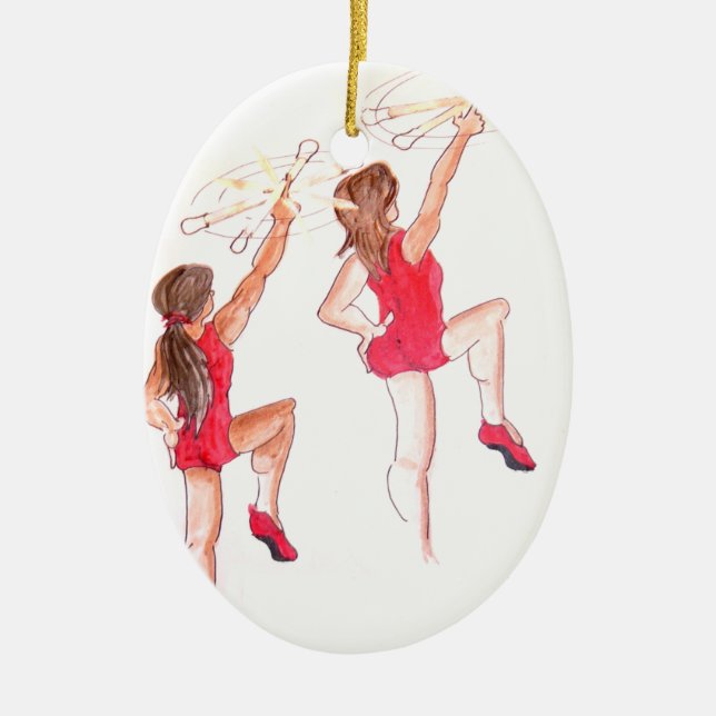 Colour Guard Christmas Ornament (Front)