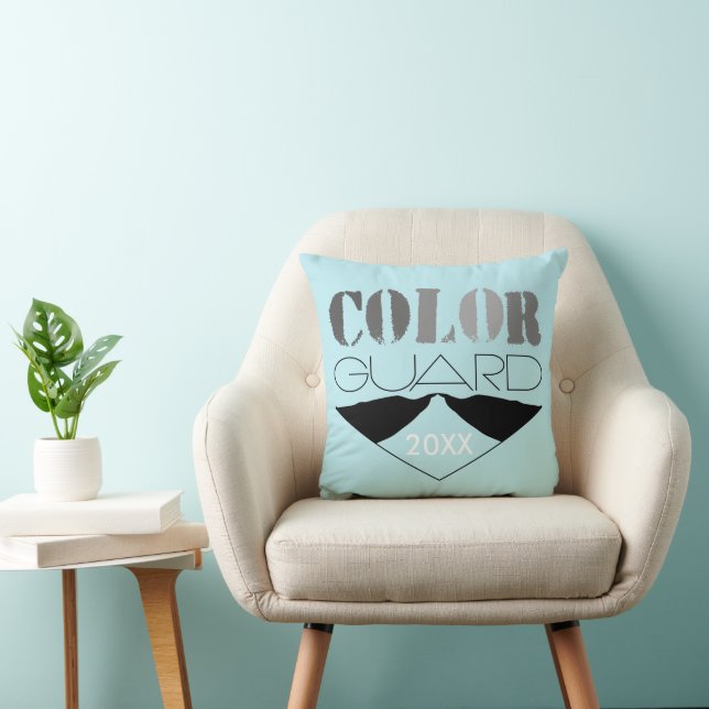 Colour Guard Customisable With Year | Throw Pillow (Chair)