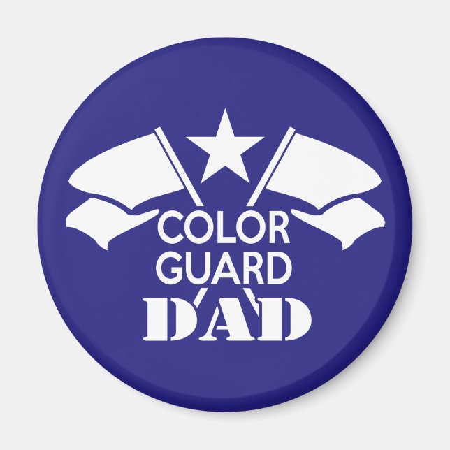 Colour Guard Dad Magnet (Front)