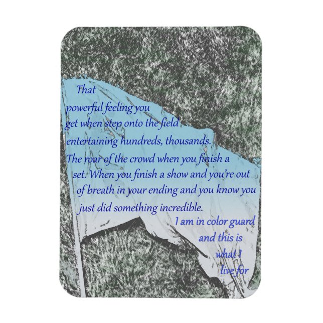 Colour Guard Flag Inspiration Magnet (Vertical)