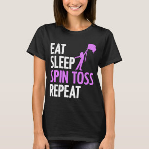 Colour Guard  Flag Spinning Routine for Flag Corps T-Shirt