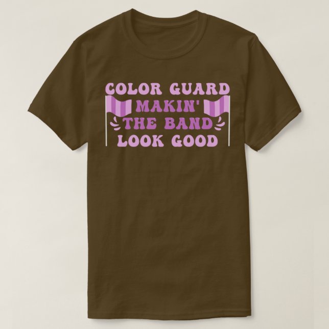 Colour Guard Funny Marching Band T-Shirt (Design Front)