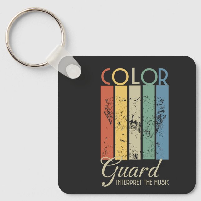 Colour Guard "Interpret the Music" Keychain (Front)
