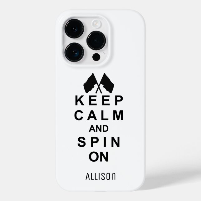 Colour Guard Keep Calm And Spin On Case-Mate iPhone Case (Back)