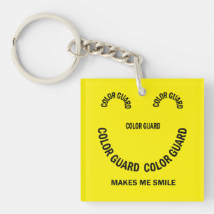 Colour Guard Makes Me Smile Key Ring