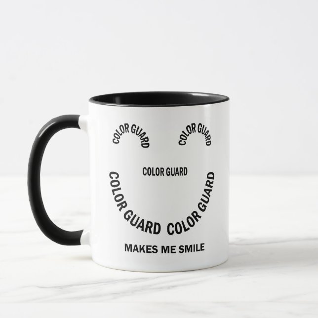 Colour Guard Makes Me Smile  Mug (Left)