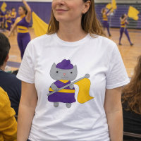 Colour Guard Marching Band Cat Purple Yellow Gold