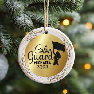 Colour Guard Marching Band Christmas Ornament