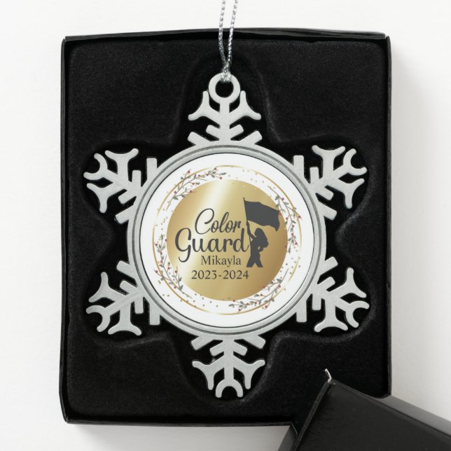 Colour Guard Marching Band Christmas Ornament (Box)